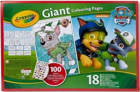 Crayola Paw Patrol Giant Colouring Pages With Stickers