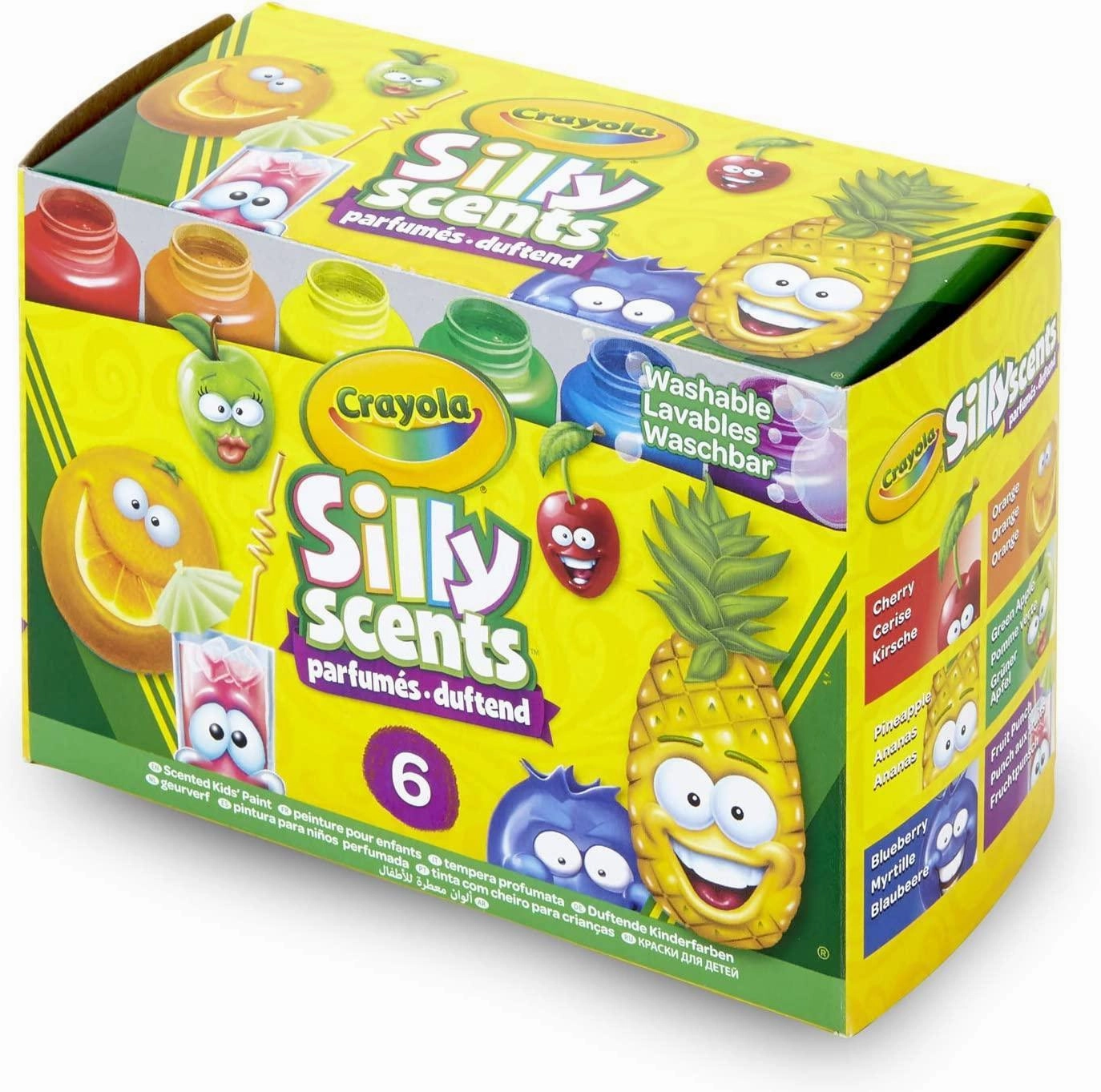 Crayola Silly Scents Washable Scented Kids Paint 6 Pack
