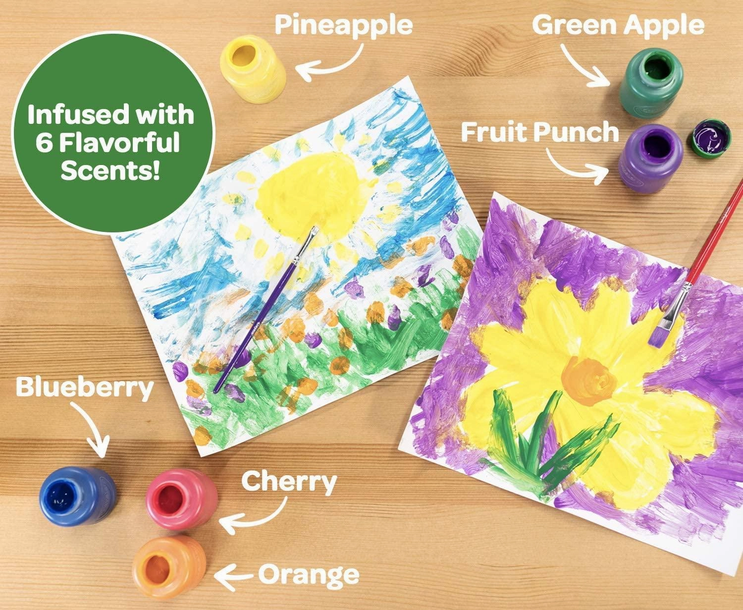 Crayola Silly Scents Washable Scented Kids Paint 6 Pack