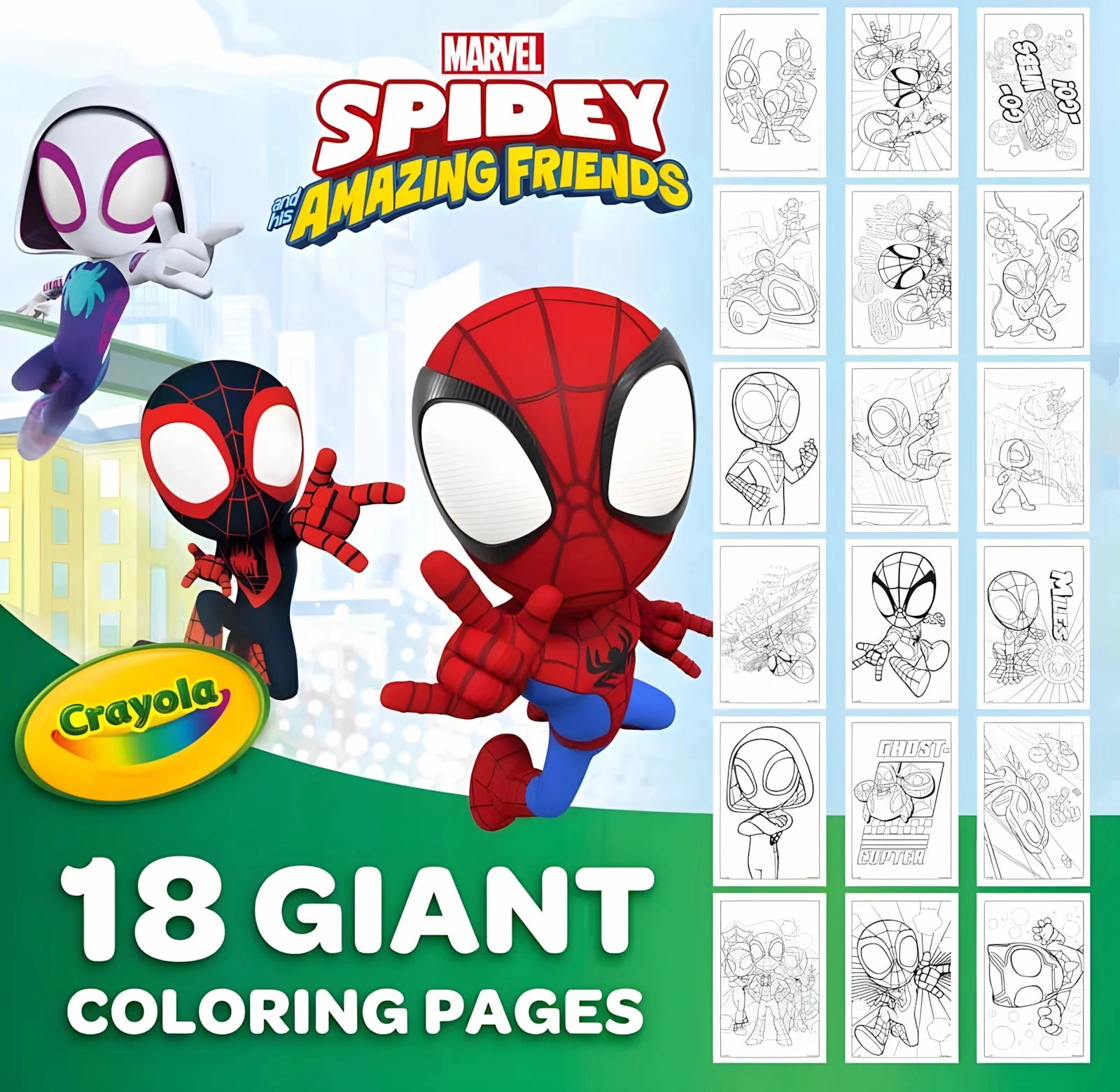 Crayola Spidey and Amazing Friends Giant Colouring Pages