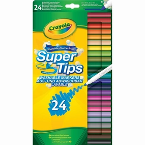 Crayola Super Tips Washable Coloured Markers Pack of 24