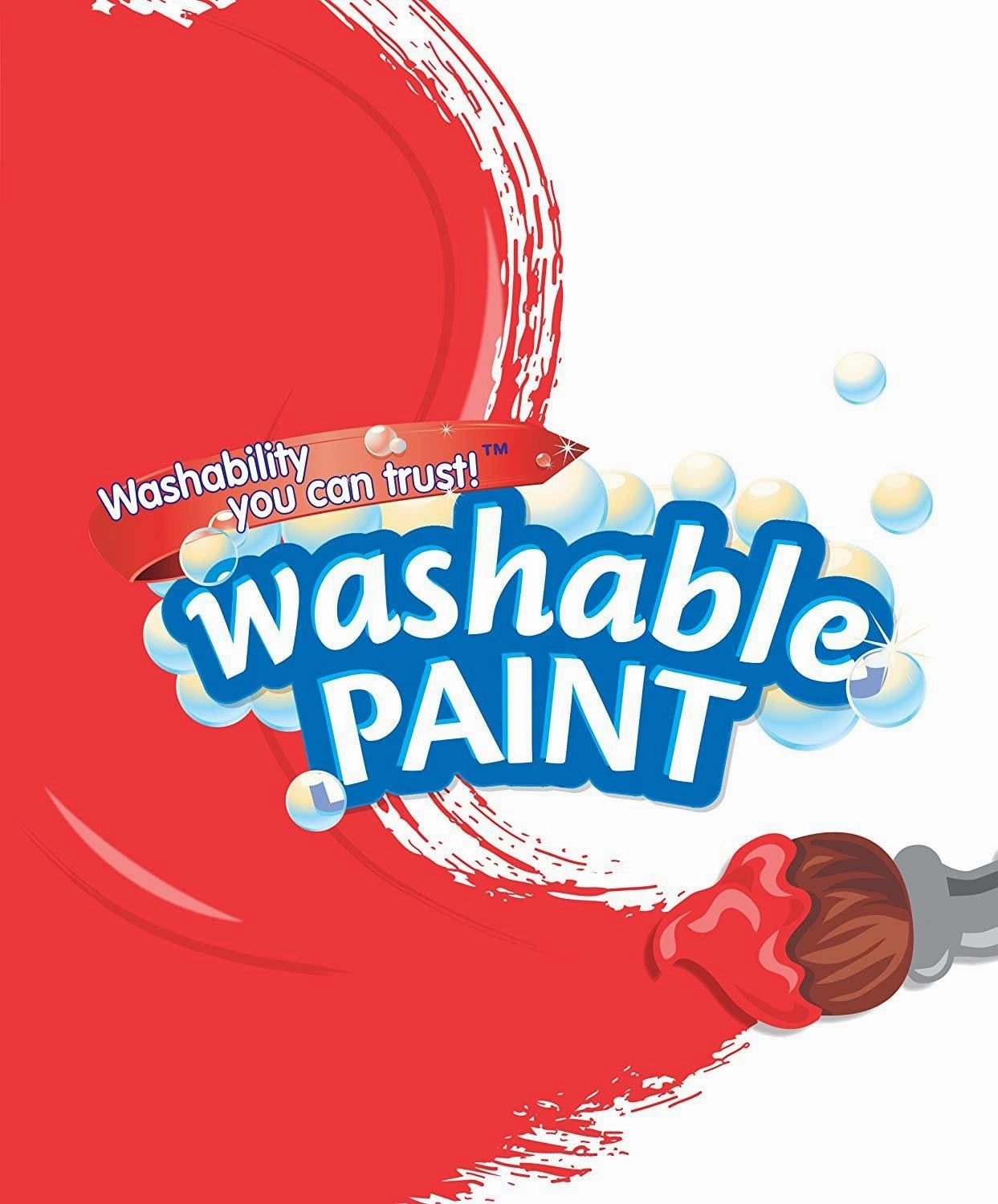 Crayola Washable Ready Mix Kids Paint, Pack of 4