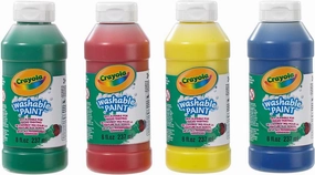 Crayola Washable Ready Mix Kids Paint, Pack of 4