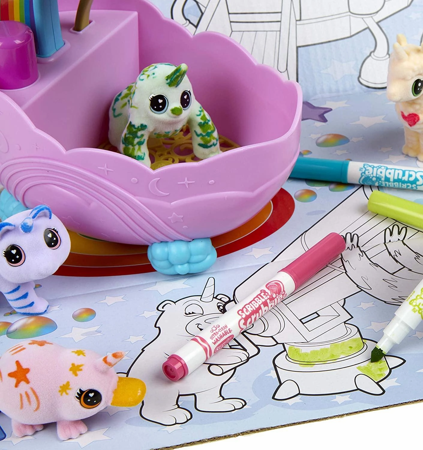 Crayola Washimals Peculiar Pets - Rainbow Wellness Set