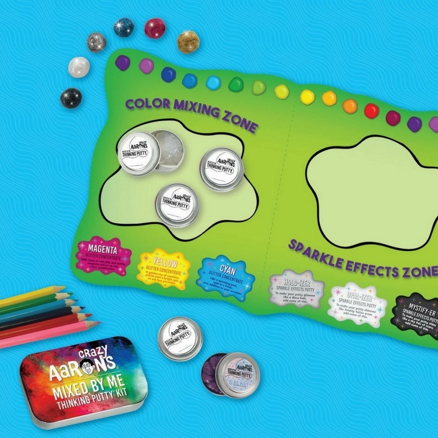 Crazy Aaron's Thinking Putty - Holographic Mixed By Me Kit