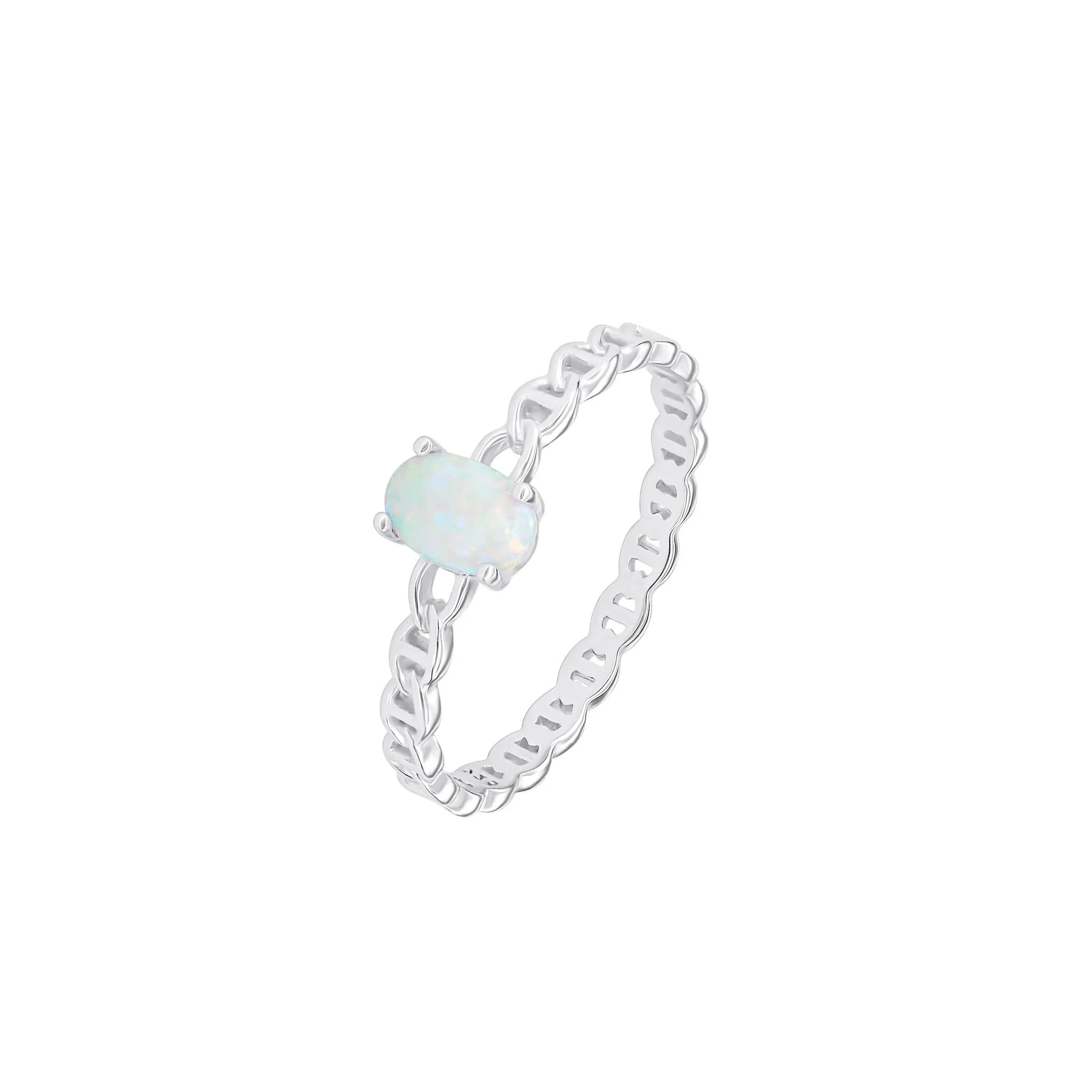 Dew Opal Open Link Ring 1601SO Dew Jewellery