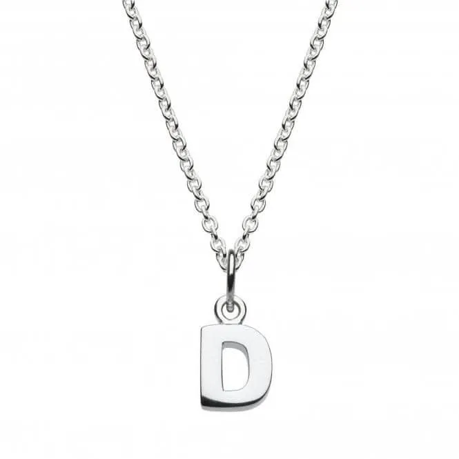 Dew Sterling Silver Dinky D Initial Pendant 9092HPD Dew Jewellery