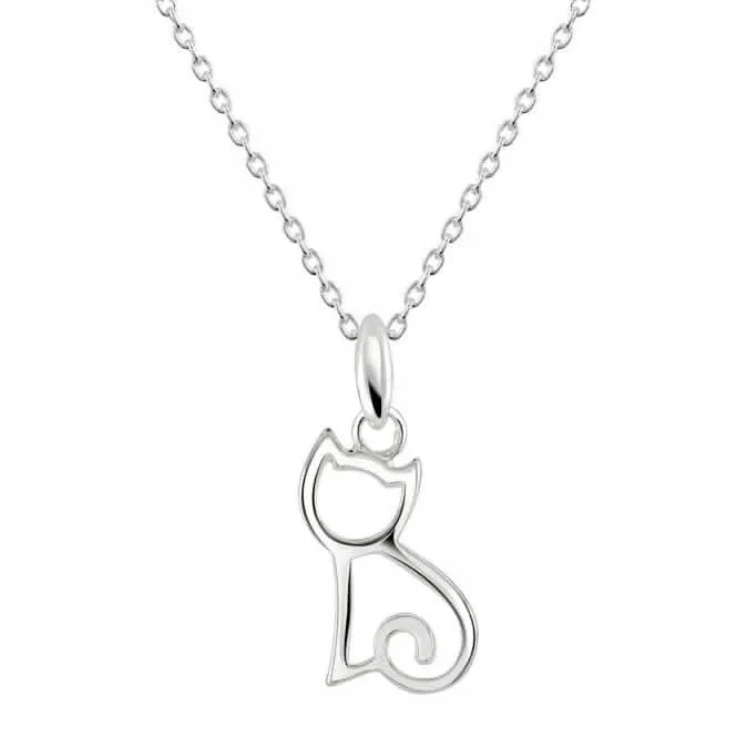 Dew Sterling Silver Dinky Kitten Pendant 90348HP Dew Jewellery