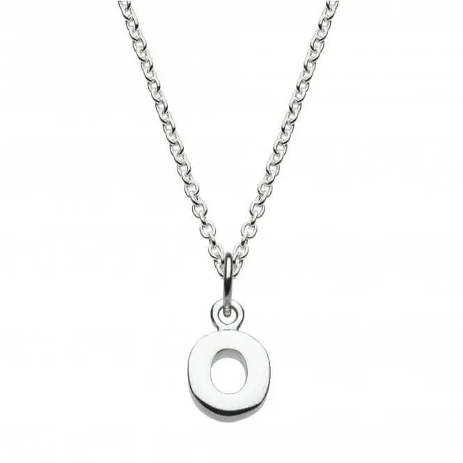 Dew Sterling Silver Dinky O Initial Pendant 9092HPO Dew Jewellery