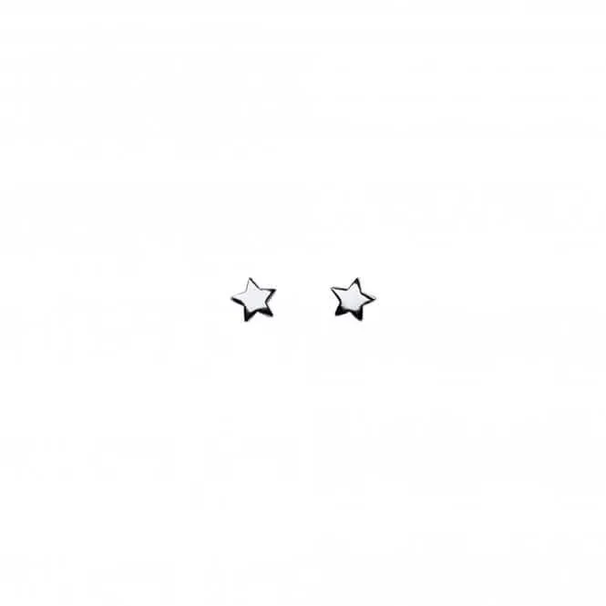 Dew Sterling Silver Dinky Small Star Stud Earrings 4406HP Dew Jewellery