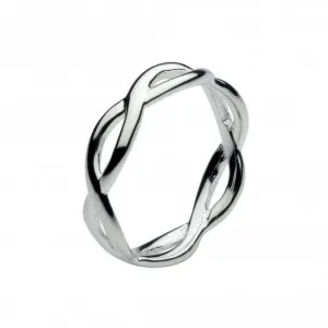 Dew Sterling Silver Open Twist Ring 2859HP Dew Jewellery