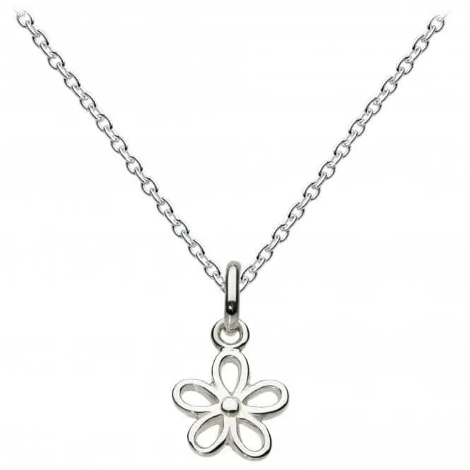 Dew Sterling Silver Simple Flower Pendant 98346HP Dew Jewellery