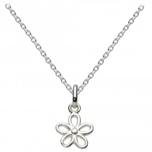Dew Sterling Silver Simple Flower Pendant 98346HP Dew Jewellery