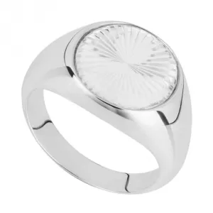 Diamond Cut Signet Ring R3832 Beginnings Jewellery