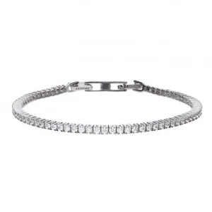 Diamonfire Silver White Cubic Zirconia Fine Tennis Bracelet B5096 Diamonfire Jewellery
