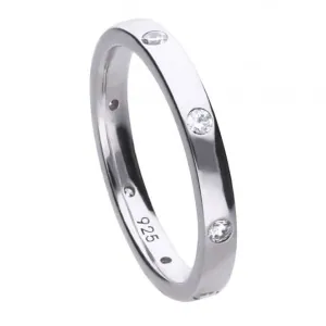 Diamonfire Silver White Zirconia Collectable Ring R3630 Diamonfire Jewellery