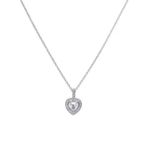 Diamonfire Silver White Zirconia Heart Pendant P4616 Diamonfire Jewellery