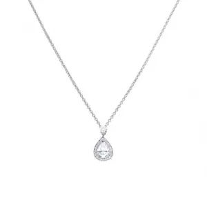 Diamonfire Silver White Zirconia Oval Pendant P4623 Diamonfire Jewellery
