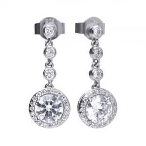 Diamonfire Silver White Zirconia Round Earrings E5588 Diamonfire Jewellery