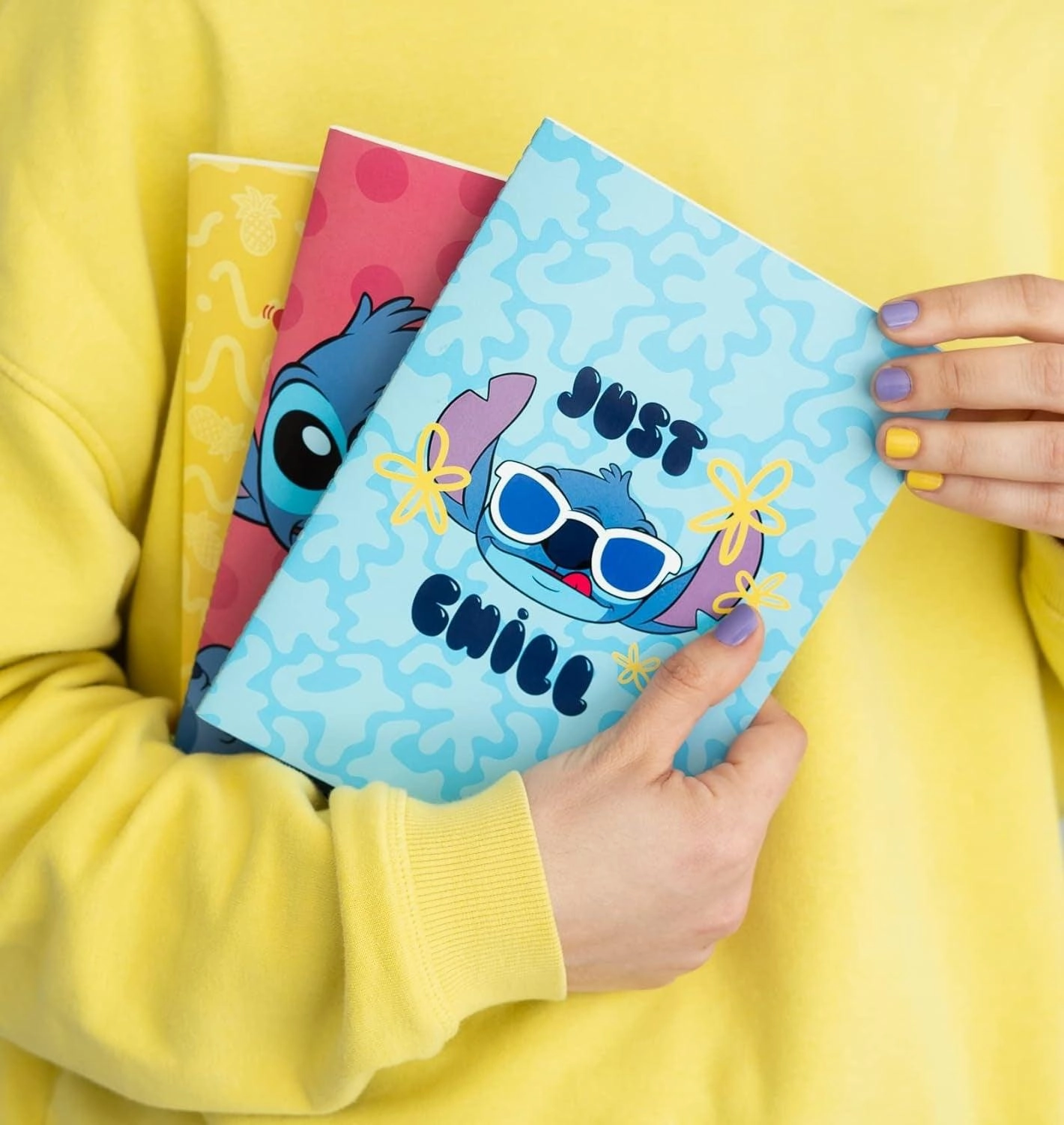 Disney Stitch Tropical Pack of 3 A5 Notebooks