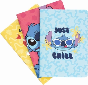 Disney Stitch Tropical Pack of 3 A5 Notebooks