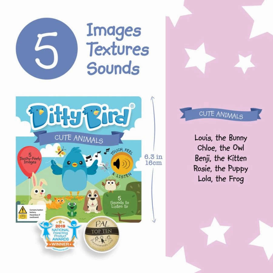 Ditty Bird - Cute Animals Board Book