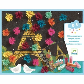 Djeco - An Explosion of Pompoms Craft Kit for Kids