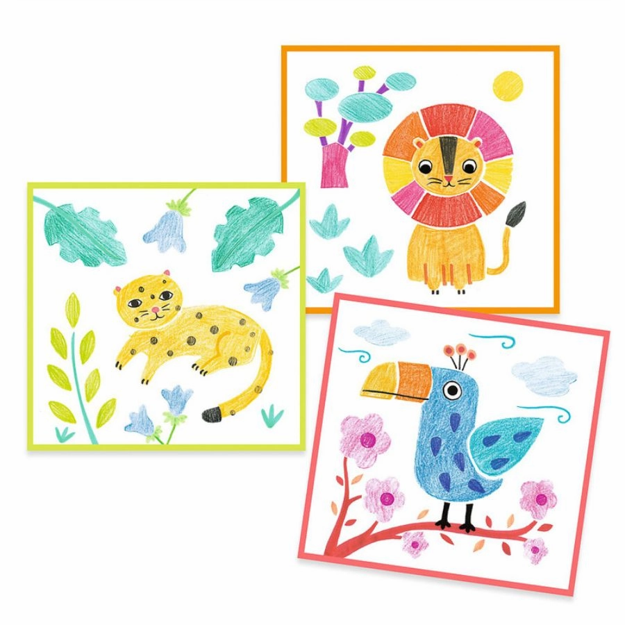 Djeco - Animal Stencils Set