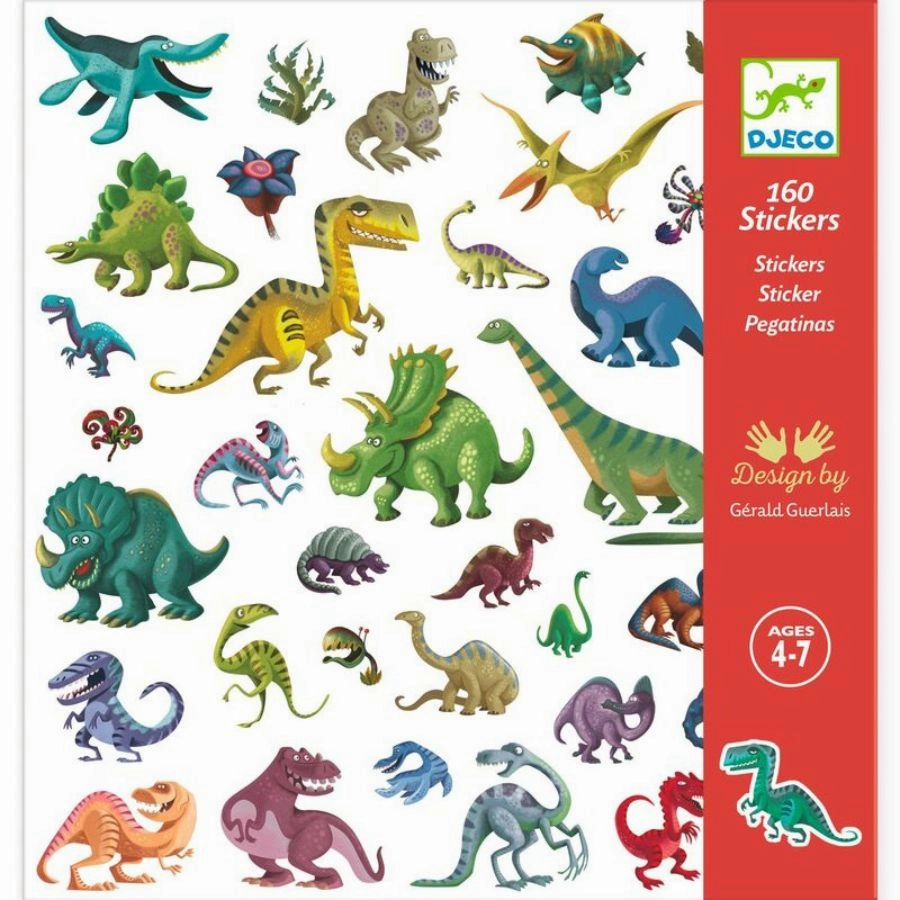 Djeco - Dinosaur Stickers 160 Stickers
