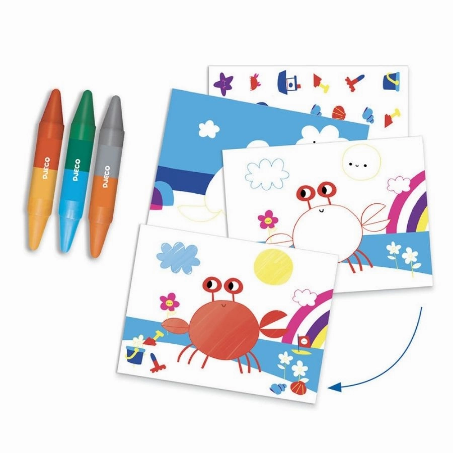 Djeco - Seaside Delights Multi Craft Kit