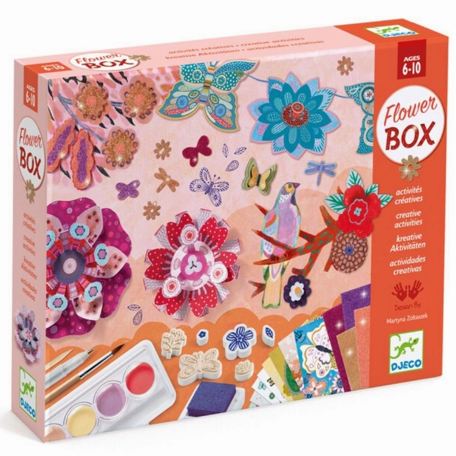 Djeco - The Flower Garden Multi Craft Box Set