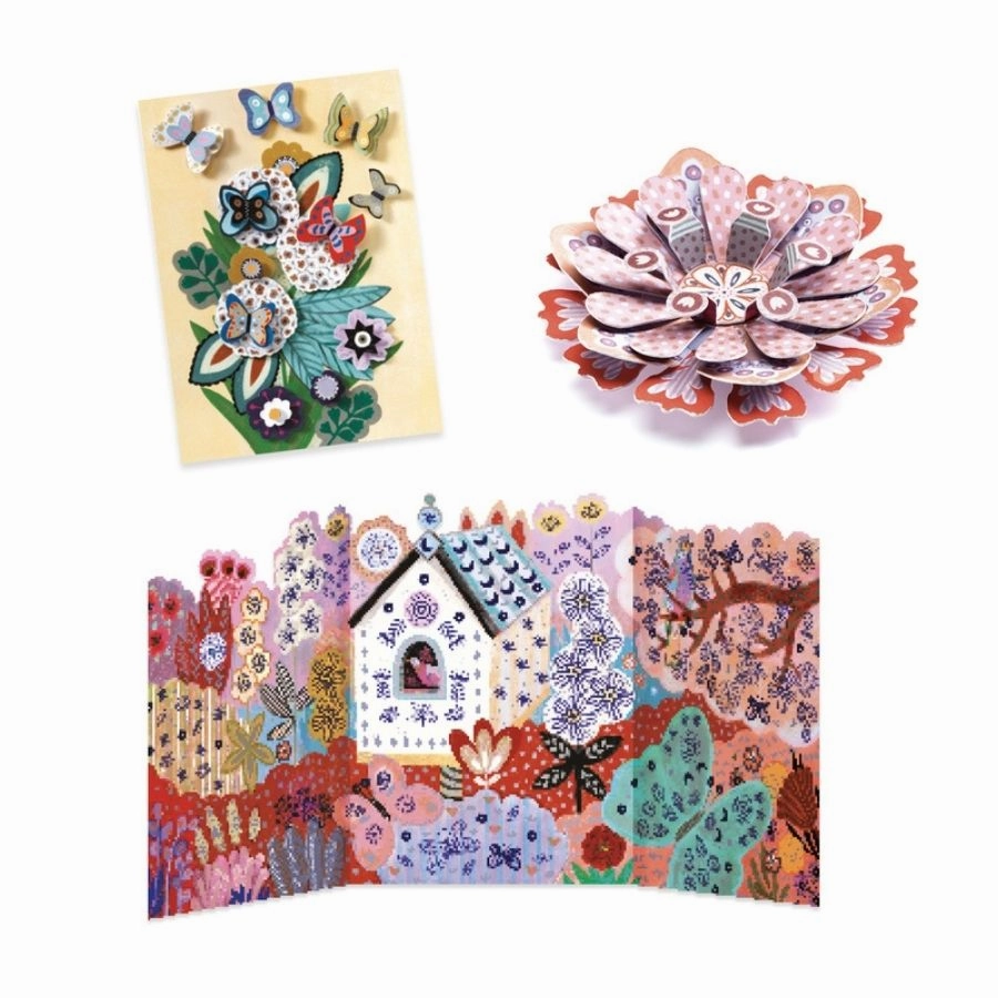 Djeco - The Flower Garden Multi Craft Box Set