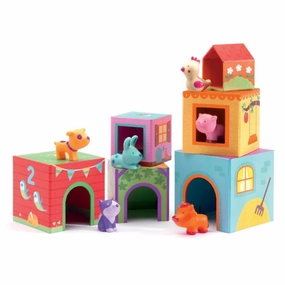 Djeco - Topanifarm Stacking Blocks