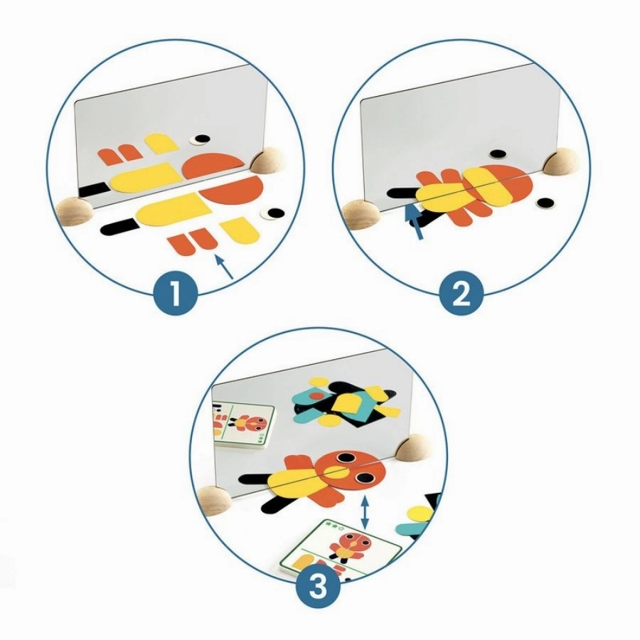 Djeco - Ze Mirror Magic Animals Set