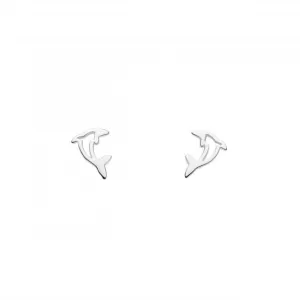 Dolphin Stud Earrings 46851HP Dew Jewellery