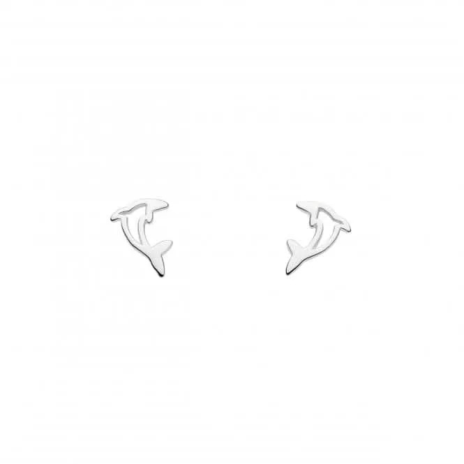 Dolphin Stud Earrings 46851HP Dew Jewellery