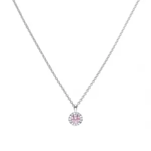 Dusky Pink Cubic Zirconia Pave Pendant P4779 Diamonfire Jewellery