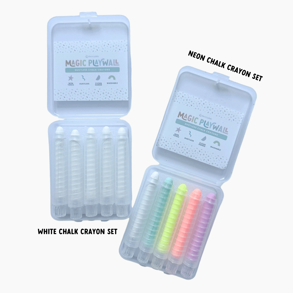 Dustless Chalk Crayons   Magnetic Holder Bundle for Magic Playwall