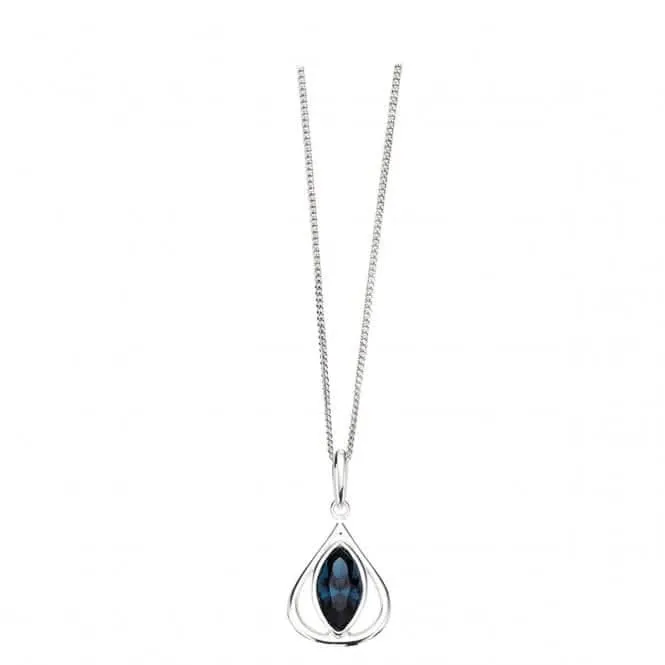 Elements Silver Montana Crystal Teardrop Pendant P3397LZ364N724 Beginnings Jewellery