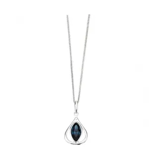 Elements Silver Montana Crystal Teardrop Pendant P3397LZ364N724 Beginnings Jewellery
