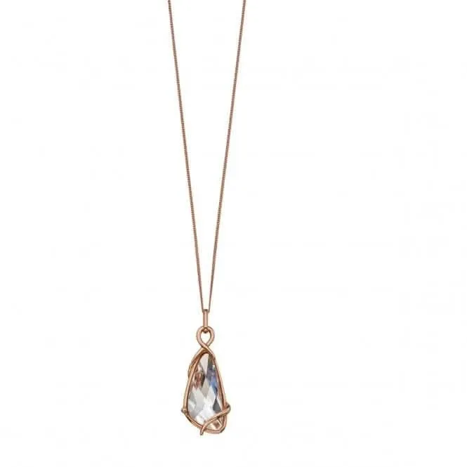 Elements Silver Swarovski Crystal Wing Shape Pendant P4533C Beginnings Jewellery