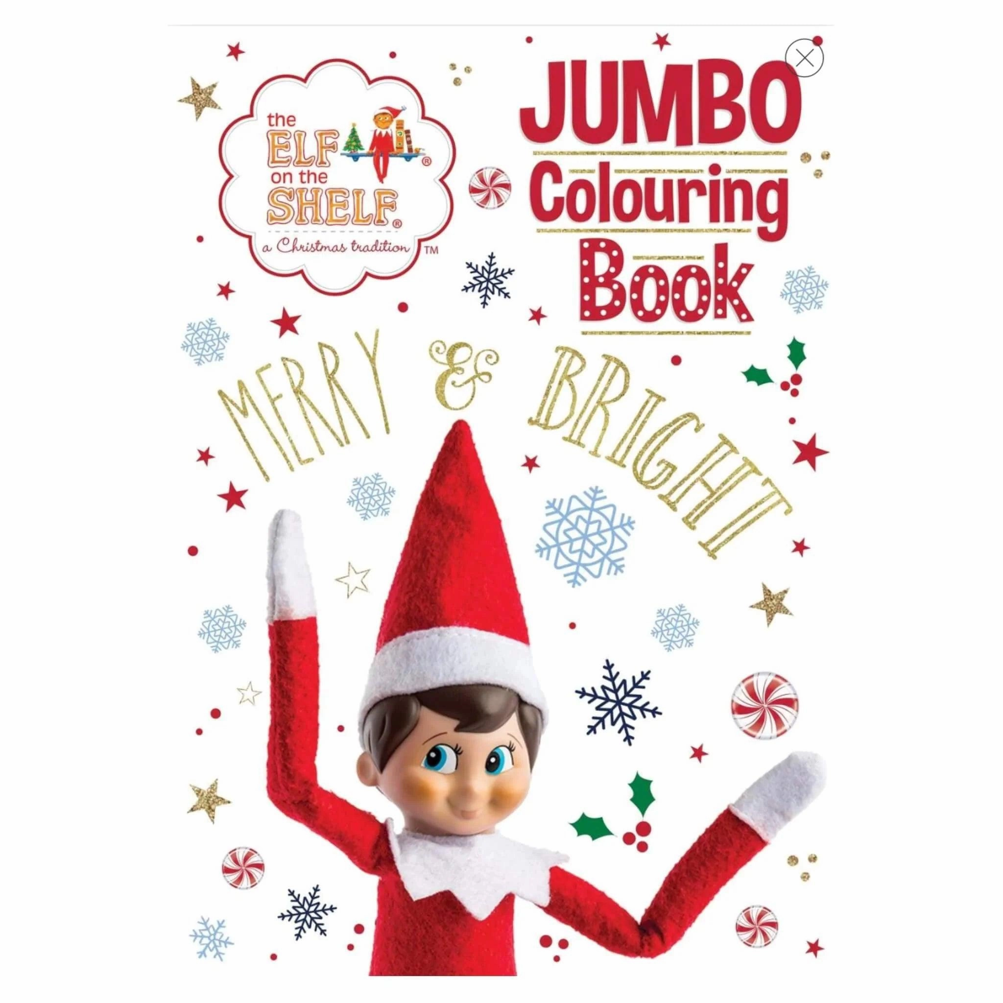 Elf on The Shelf Jumbo Christmas Colouring Book