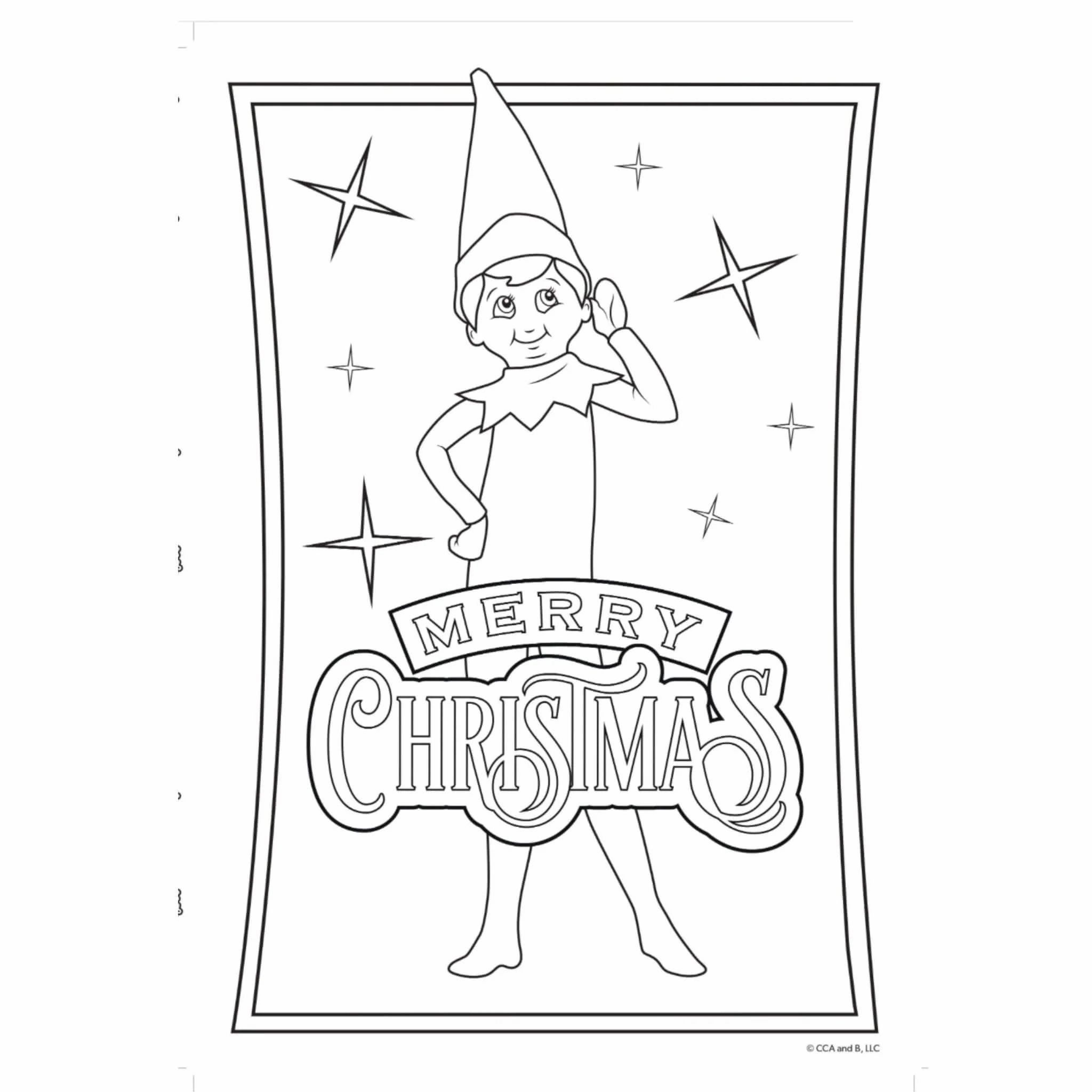 Elf on The Shelf Jumbo Christmas Colouring Book