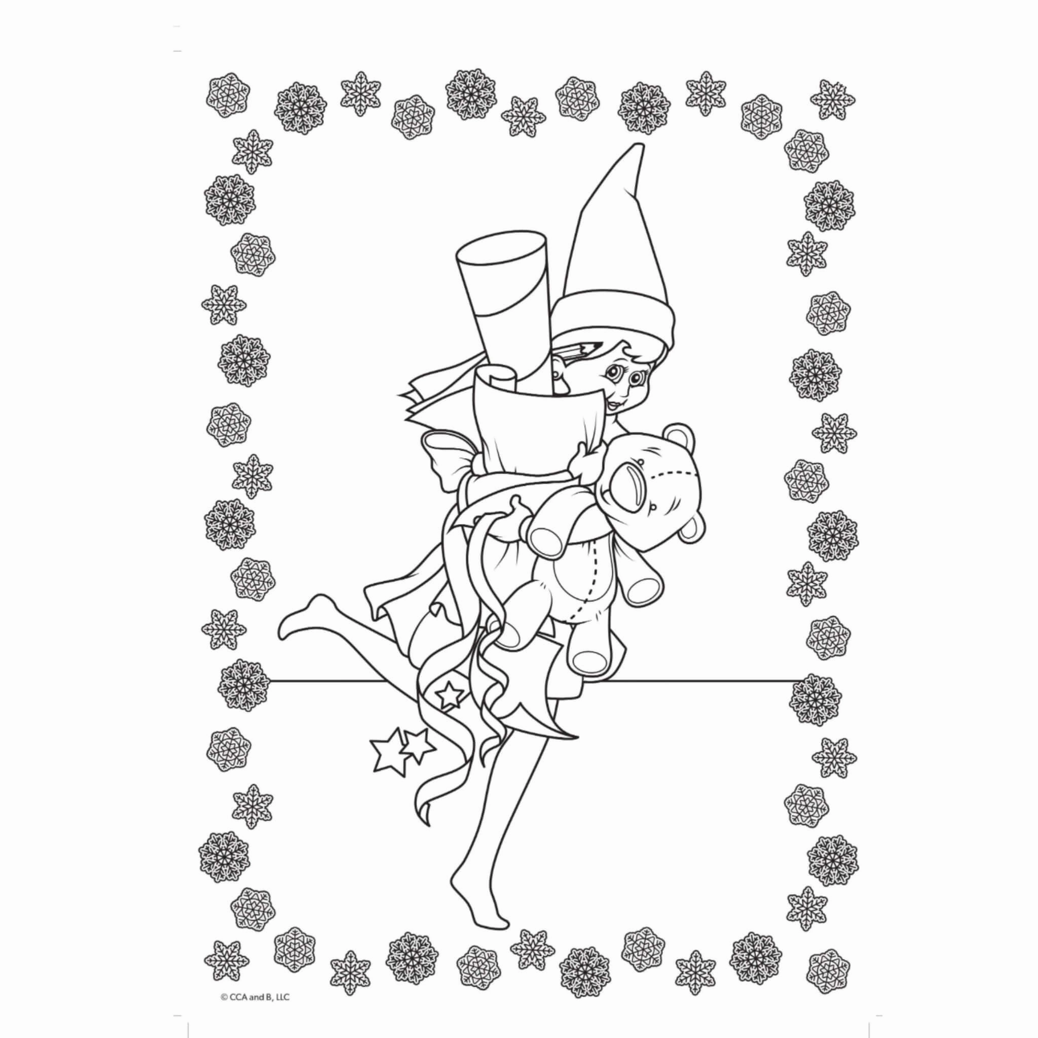 Elf on The Shelf Jumbo Christmas Colouring Book