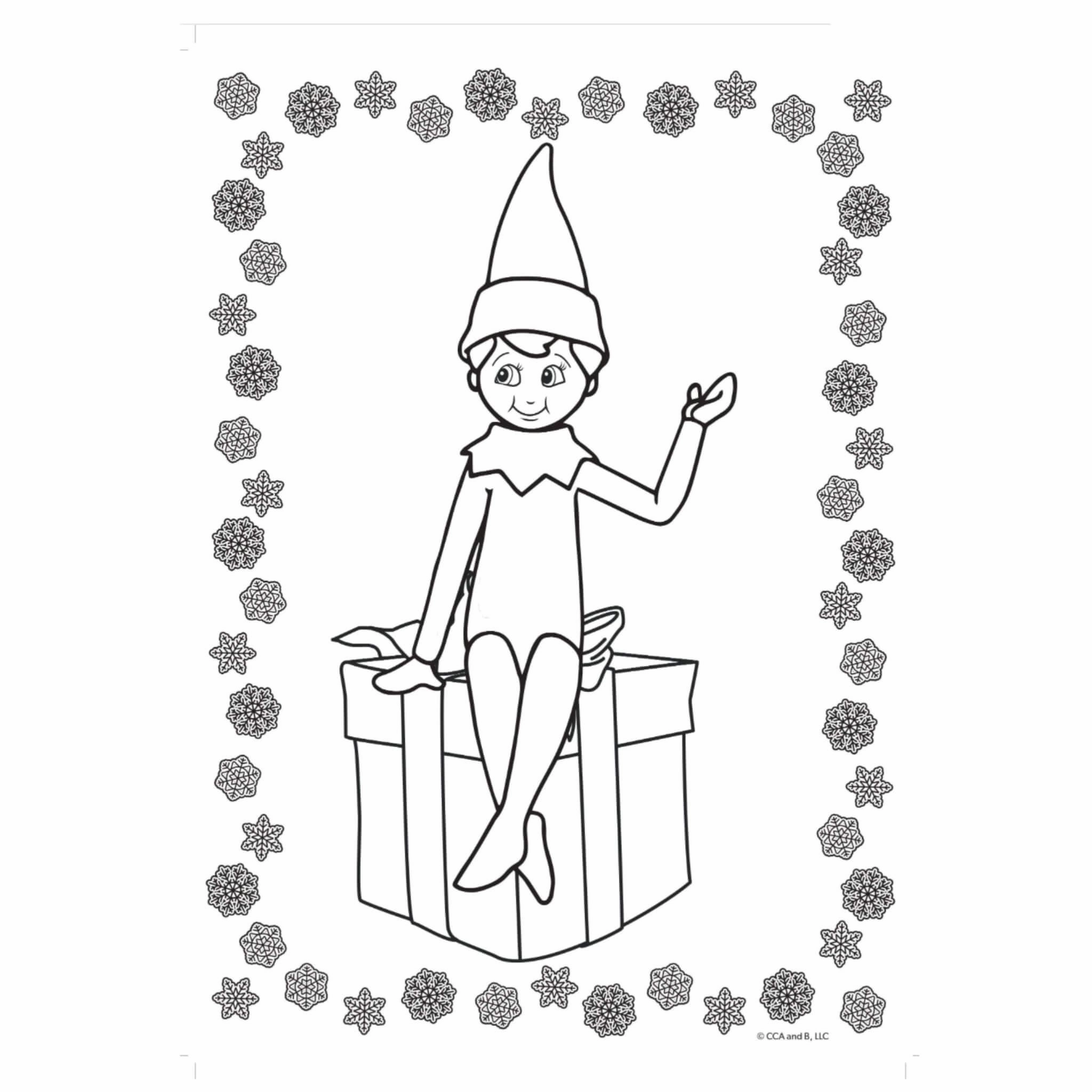 Elf on The Shelf Jumbo Christmas Colouring Book