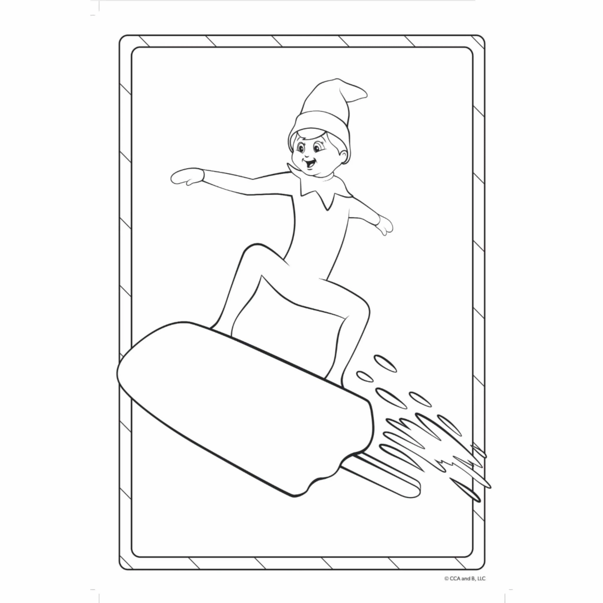 Elf on The Shelf Jumbo Christmas Colouring Book