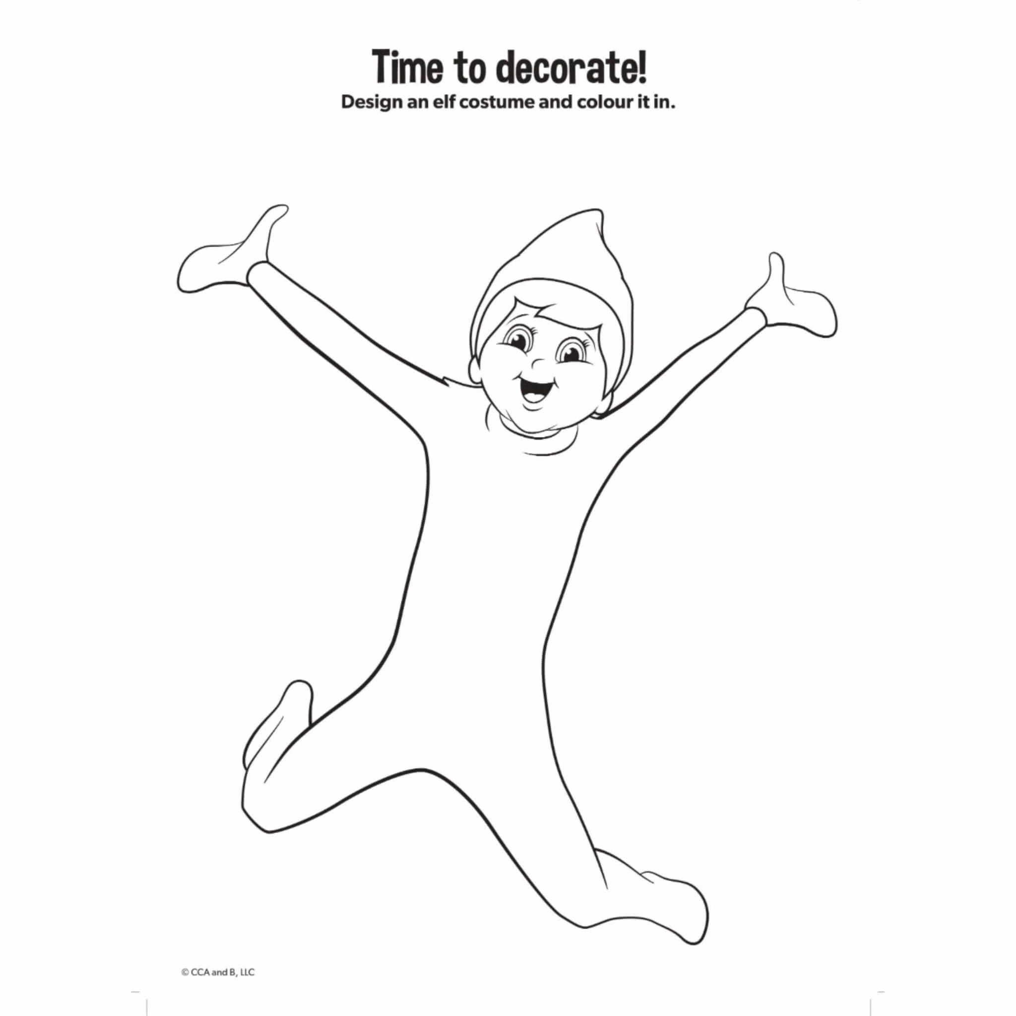 Elf on The Shelf Jumbo Christmas Colouring Book
