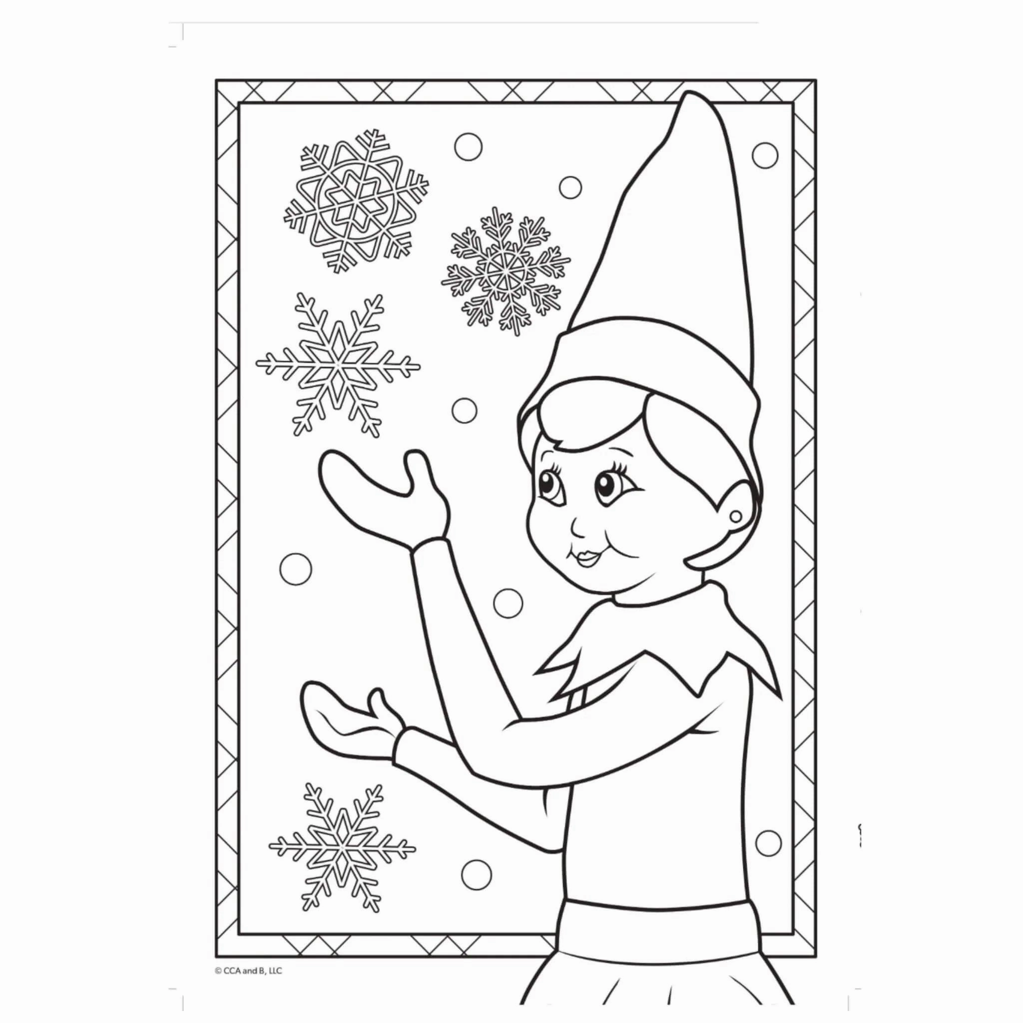 Elf on The Shelf Jumbo Christmas Colouring Book