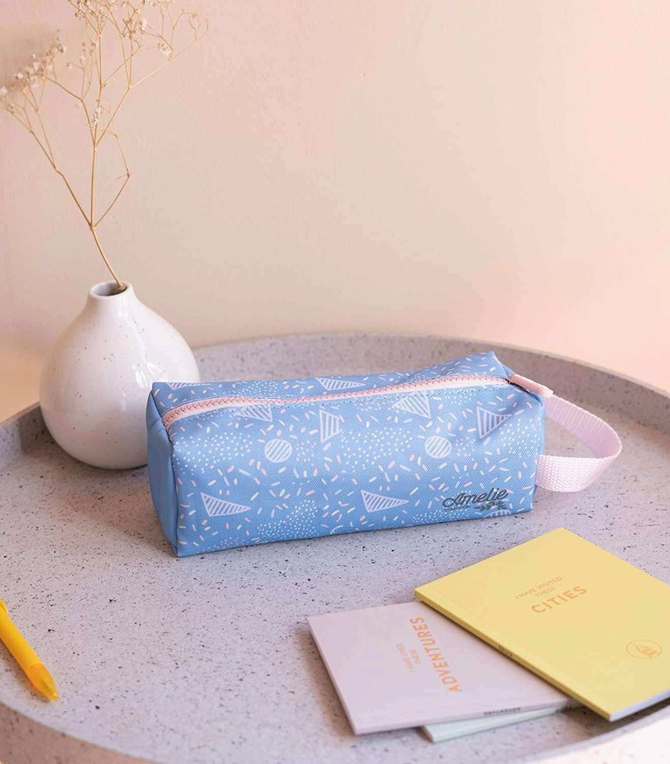 Erik Grupo Pencil Case, Amelie, Classic Blue