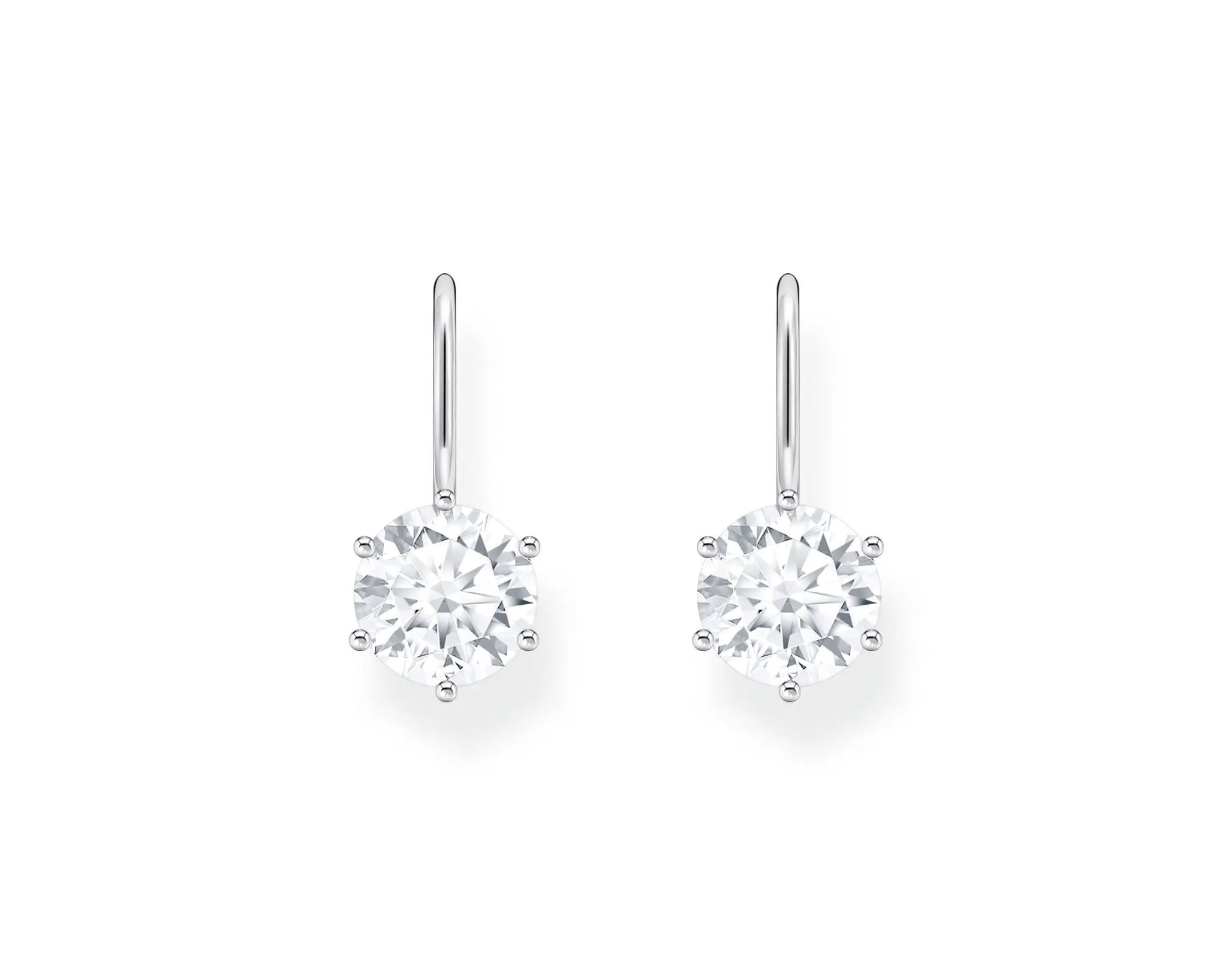 Essentials Sterling Silver White Zirconia Earrings H2287-051-14 Thomas Sabo Earrings